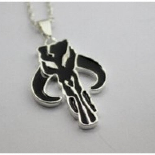 Silver Charm Pendant Mandalorian Star Wars Jewelry