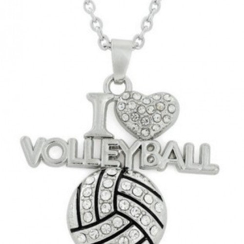 Pendant volleyball necklace jewelry