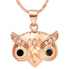 Night Owl Head Rock Style Fashion Jewelry Pendants Necklace