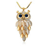 Trendy Owl Gold Chain Long Necklaces